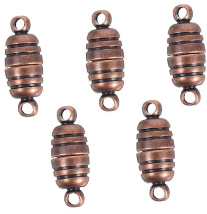NUOBESTY 5pcs Retro Pattern Bracelet Buckle Clasps for Necklaces Jewelry Connectors Vintage Design for DIY Jewelry Making and Crafting Projects