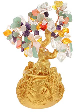 Alipis Kristall Feng Shui Geldbaum Bonsai Farbiger Reichtumsbaum Büro Tischdeko Wohnraum Schmuck Feng Shui Ornament Aus Harz Für Wohlstand Zuhause
