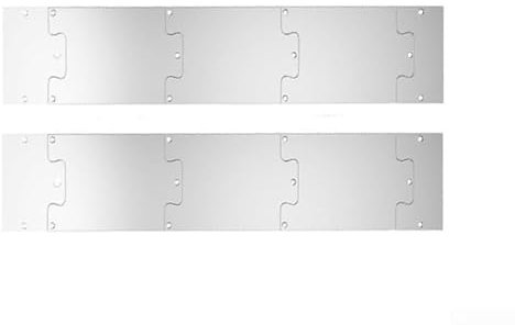 Protector de panel de puerta de metal, placa de hueco de puerta de acero inoxidable, zócalo de puerta exterior, placa de patada, protector de puerta de metal (6 x 30 pulgadas)