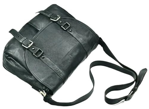 MVGVPLVLTN Vintage Echtes Leder Messenger Bag Herren Leder Schultertasche Herren Umhängetasche Männliche Mode Lässig Sling Freizeittaschen Braun(Grey)