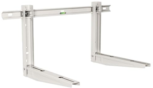 Supports de climatiseur extérieur avec niveau – Charge maximale 150 kg | Support de climatiseur extérieur jusqu'à 24 000 BTU avec kit de vis, chevilles et pieds - Support unité extérieure réglable