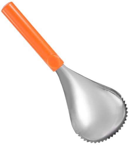 DOITOOL Cuillère À Découper La Citrouille Séparateur De Pulpe Cuillère À Citrouille En Acier Inoxydable Grattoir À Pastèque Cuillère À Cantaloup Dénoyauteur Manuel De Poires Vide-Légumes