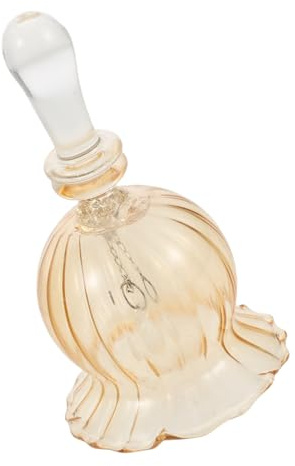 Toyvian Campana De Cristal Vintage Campana Decorativa Navideña para Restaurantes para Bodas Decoración Festiva Campanilla De Mano De Vidrio