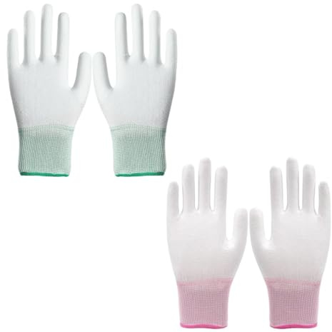 ZEACCT 2 Pairs Thermal Insulation Gloves for Hair Styling, Heat Protection & Burn Prevention for Use with Curling Wands, Flat Irons and Styling Tools.