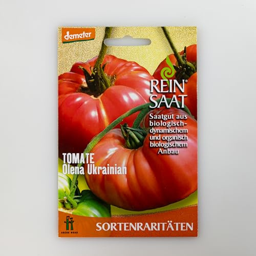 ReinSaat BIO Tomatensamen Olena Ukrainian | Rosa Fleischtomate | Samenfeste Sorte | Saatgut Bio | Milde Süße