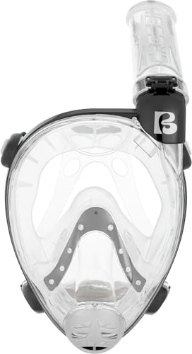 Cressi Vollgesichts Schnorchelmaske Prince Full Face Mask, für Erwachsene | Tauchmaske Erwachsene, Atmen durch Nase & Mund, großes Sichtfeld, anpassbares X-Band, Trockenschnorchel gegen Wassereintritt