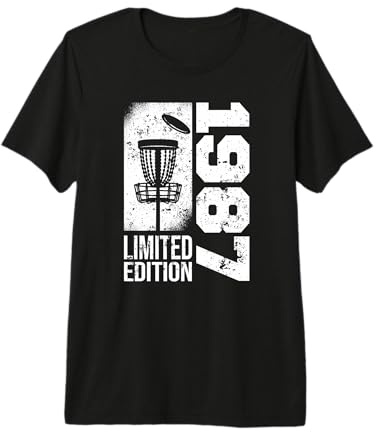 DiscGolf Disc-Golf-Joueur Anniversaire né en 1987 Disc-Golf T-Shirt Haut de Gamme