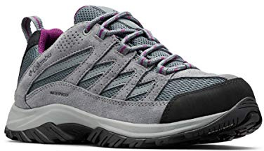 Columbia Crestwood Waterproof (vattentät) Träningsskor för Damer, Grå (Graphite/Wild Iris), 41.5 EU