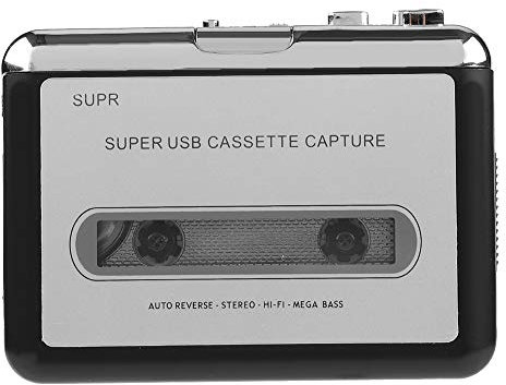 Topiky Portable EC218 Cassette vers PC Magnétophone à Cassettes Convertisseur MP3 CD Capture Audio numérique Lecteur de Musique avec des écouteurs
