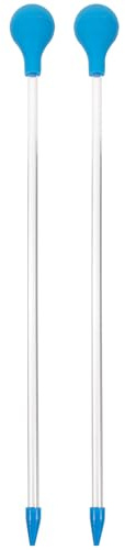 balacoo 2 Stücke Korallen Feeder Tube Futterspender Aquarium Pipette Sauger Aquariumreiniger Wasserreiniger Kiesreiniger Reinigungswerkzeuge für Fisch Tank Zubehör