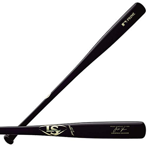 Louisville Slugger Herren Prime Yelich-Maple Cy22 Wood Baseball Bat-34 Fledermaus, schwarz, 34