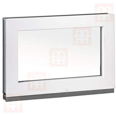 Kunststofffenster | 60x40 cm (600x400 mm) | weiß | festverglast (kann nicht geöffnet werden)