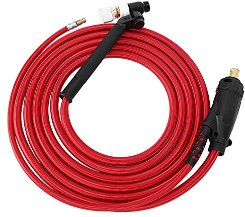 MIG Welding Torch Gun, Flexible Tig Welding Torch, Portable TIG Welder, 4M Cable NP17 Argon Arc Welding Gun Gas Torch Replacement MIG Parts