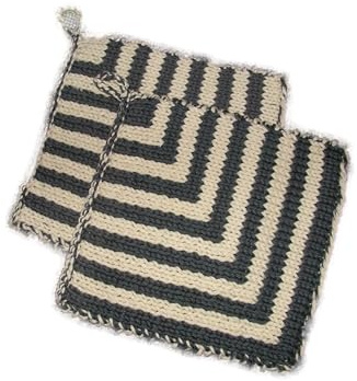 Topflappen * klassisch* gestrickt, anschmiegsam und gut isolierend