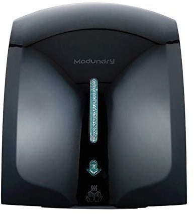 Modundry Secador de Manos Electrónico con Sensor, Secadora de Manos Comercial y Hogar, ABS 2000W, Montado En La Pared - Color Negro