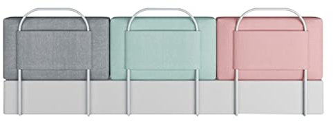 Mgchowue Bettgitter Stoßstange für Kleinkind/Sicherheitsbarriere, 50/60cm Bett Anti-Fall Transportable Schiene für Babys Oder Kinder Doppelzimmer, Ausziehbetten (Color : Grey, Size : 50cm)