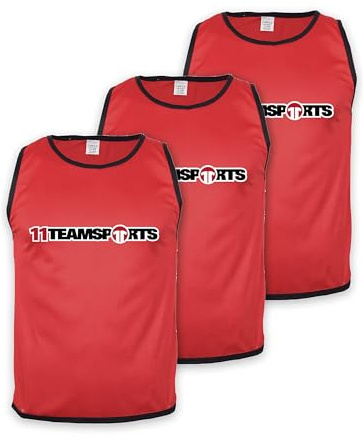 Cawila Leibchen 11teamsports, 3er Set, Trainingsleibchen Größen