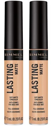 2 x Rimmel Lasting Matte Concealer Full Coverage - 015 True Ivory