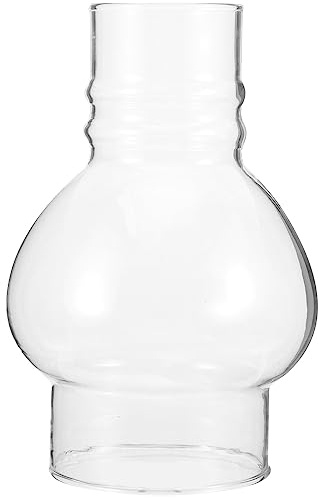 EXCEART Kerosene lamp Chimney Glass Glass Oil lamp Chimney Inside Light Shade