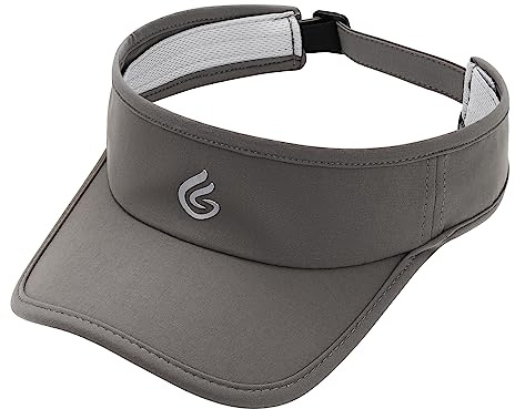 Gisdanchz Sun Visor Damen Schirmmütze Sonnenschild Sonnenkappe Damen Visor Cap Herren Sonnenvisier Tennis Kappe Visoren für Herren Cappy Sommer Sonnenschutz für Kopf, Dunkelgrau
