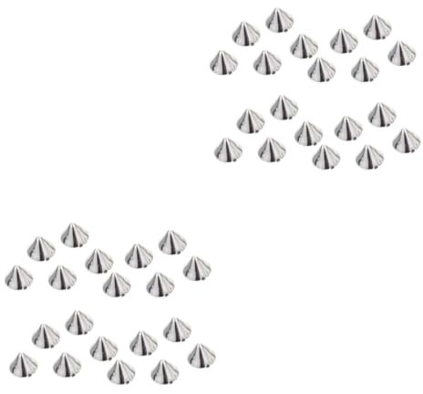 DIYEAH 2sets Spikes Metal Cone Rivets Punk Accessories Diy Craft Beads 200pcs*2