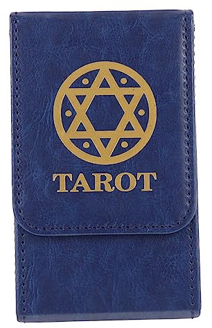 CHILDWEET Tarotkartenbehälter Aus Pu Tragbarer Kartenhalter Langlebiger Tarotkarten-organizer Mit Großem Fassungsvermögen