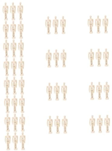 EXCEART Biegefigur 48 STK Skizzieren Sie Holzzubehör Menschen Verstellbare Schaufensterpuppe Holzfiguren Holzdeko Tischdekoration Pupskissen Zeichnungsmodell Menschliches Kunstmodell Körper Schmücken