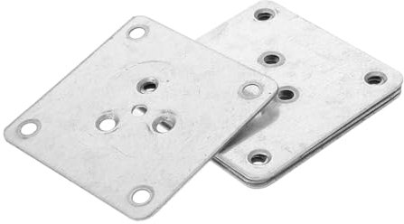 Uonlytech 5stücke Montageplatten Für Möbel Tischbeinhalterungen Flach Aus Eisenmaterial Für Sofa Couch Sitz Möbelreparatur