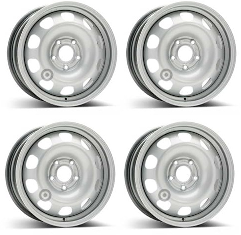 ALCAR 4x Stahlfelgen 6.5Jx16 ET50 5x114,3 für Dacia Duster, Grau