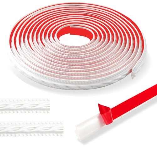 600cm Stuckleisten Wand Vintage Muster 3d-Flexibel Wandleisten Selbstklebend, Wasserdicht Zierleisten Ideal Für Tür, Kleiderschrank, Heimdekoration (2cm-Weiß)