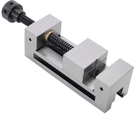 JISADER Schleifschraubstock, Mini-Schraubstock, rechtwinkliger Schraubstock, paralleler Schraubstock zum Feilen und Schleifen, 115x38x48mm