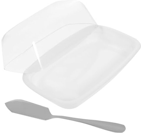 FUNOMOCYA Transparenter Käsebehälter Mit Deckel Butterdose Für Kühlschrank Butteraufbewahrungsbox Wiederverwendbar Praktisch Für Küche Und Lebensmittelersparnis