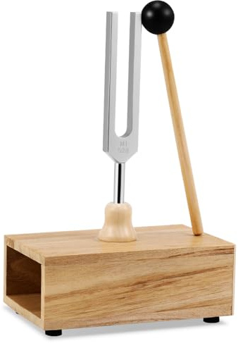 VICASKY 1satz Aluminium Tuning Fork Mit Resonanzbox Und Schlägel Für Yoga Musik Und Wissenschaftliche Experimente Langlebig Und Vielseitig Einsetzbar