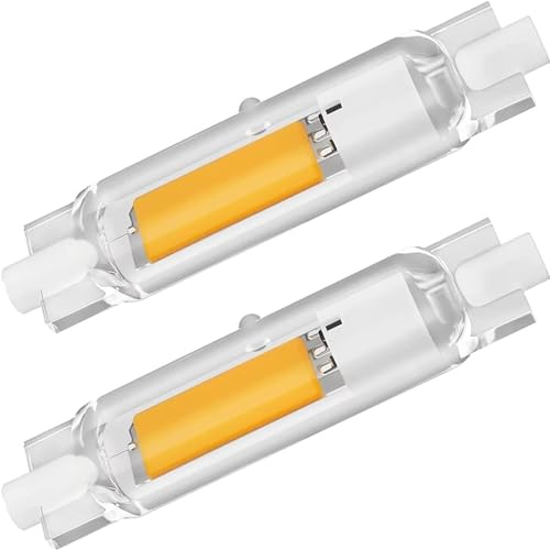 Anugsoe R7S LED 78mm Dimmbar Glühbirne, 20W LED Lampen COB 78mm Ersatz für 200W Halogenlampen,Warmweiß 3000K 2000LM, Kein Flackern, 360°Abstrahlwinkel LED Stab, AC 220-240V,2er Pack
