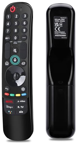 Gvirtue MR22GN Sprach Magic Fernbedienung für LG fernseher, Ersatz für LG Fernbedienung MR23GA MR22GA MR21GA MR20GA,kompatibel mit LG 2024-2018 UHD OLED QNED 4K 8K NanoCell Smart TV mit Zeigerfunktion
