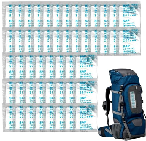 Dizasbv 50pcs Portable Toilet Coagulant, Camping Toilet Gel, Urine Absorbent Powder, P-oo Urine Powder, Travel Urin-e Gel, Toi-let Wee Bags, U-rine Bag Coagulant For Fishing Hiking