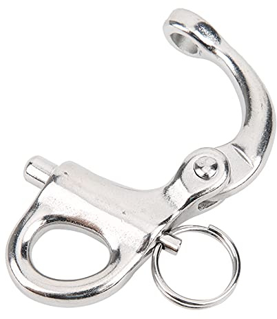 KIMISS Broche de Acero Inoxidable 316, Grillete de Liberación Rápida para Montañismo, Escalada y Acampada, Resistente (50MM)