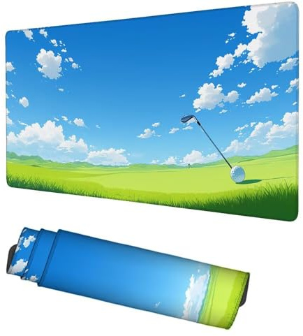Alfombrilla Ratón Cielo Mouse Pad 1200x600x3mm Alfombrilla Gaming Azul Desk Mat, Protector Escritorio, Accesorios Gaming, Mejora Precisión y Velocidad, para PC Gamer, Portátil, Oficina, f-416