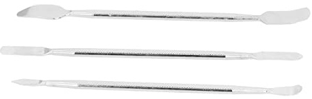 Generic Metall-Spudger-Hebelwerkzeug-Set, Langlebig, Universelles Reparatur-Öffnungsset für Mobiltelefone, Tablets, Laptops, Stahl, Silber, 3-teilig, für Techniker, Handwerker