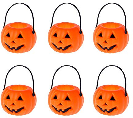 ATOSA mini calabazas decorativas 25x13cm pack de 6 unidades