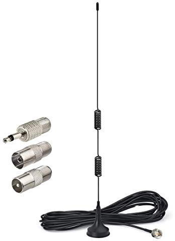 Bingfu DAB FM Antenna Aerial Magnetic Base for Denon Pioneer Marantz Sherwood Indoor Digital DAB FM Radio Bluetooth Stereo Receiver AV Audio Vedio Home Theater Receiver
