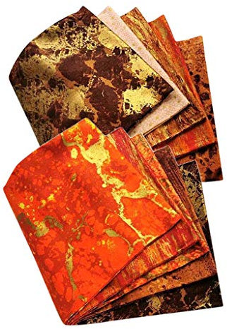 Tubayia 10 Stück Vintage Baumwollstoff Patchwork Stoffe Dekostoff für DIY Bekleidung Basteln