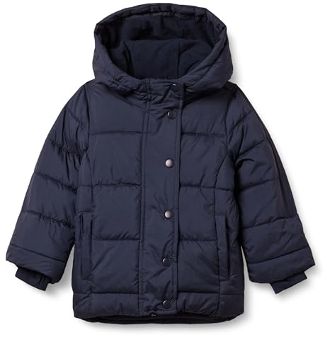 Amazon Essentials Girls' Heavyweight Hooded Puffer Coat, Water-Resistant, Navy, XX-Large