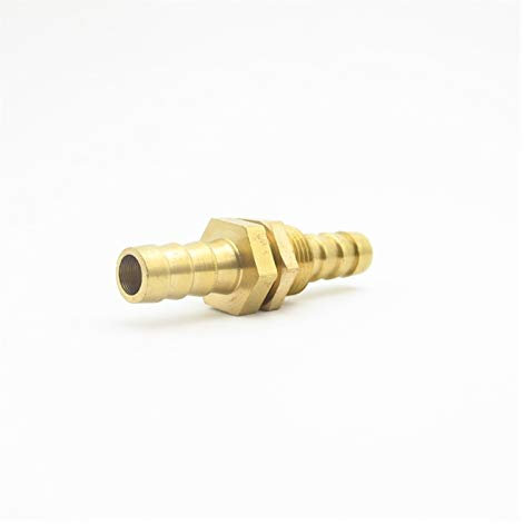 Pilang Zxxin-Rohrverbindungsstücke Schlauchkupplung Bulkhead Messing Barbed Rohr Rohrfitting 4mm 6mm 8mm 10mm 12mm 14mm 16mm 19mm 25mm, Gute Qualität (Size : 14mm OD)