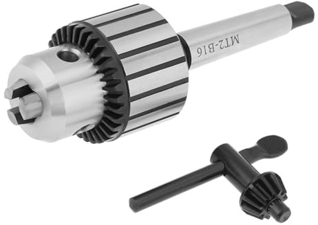 1-13 mm Kapazität Hartmetall MT2-B16 Dornschlüssel Bohrfutter Mini Drehwerkzeug, plus MK2 Pleuel für Bohrmaschinen für Zentrierung, Bohren, Gewindebohren, Reiben Betrieb