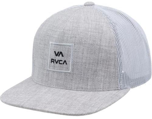 RVCA, Mens, Va All The Way Trucker, Heather Grey/Black, One Size