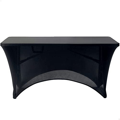 AKTIVE 61545 - Housse de table de jardin noire, protection pour meuble élastique 120 x 61 x 76 cm, robuste avec support de renfort, extérieur