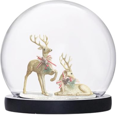 PH PandaHall Decorative Clear Glass Dome Cloche, 3x4inch Glass Display Dome Bell Shape Cloche Case Tabletop Centerpiece with Black Wood Base for Collectibles Craft Plants Flower Clay Succulents