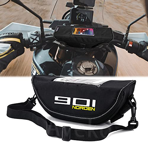 Generico Für Norden 901 Norden 901Expedition Aufbewahrungstasche Lenker Motorrad Reisetasche staubdicht und wasserdicht (LOGO))