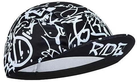 Bikingbros Divertida gorra de ciclismo para hombre y mujer, gorra de ciclismo para debajo del casco, talla única, Aa7., talla única